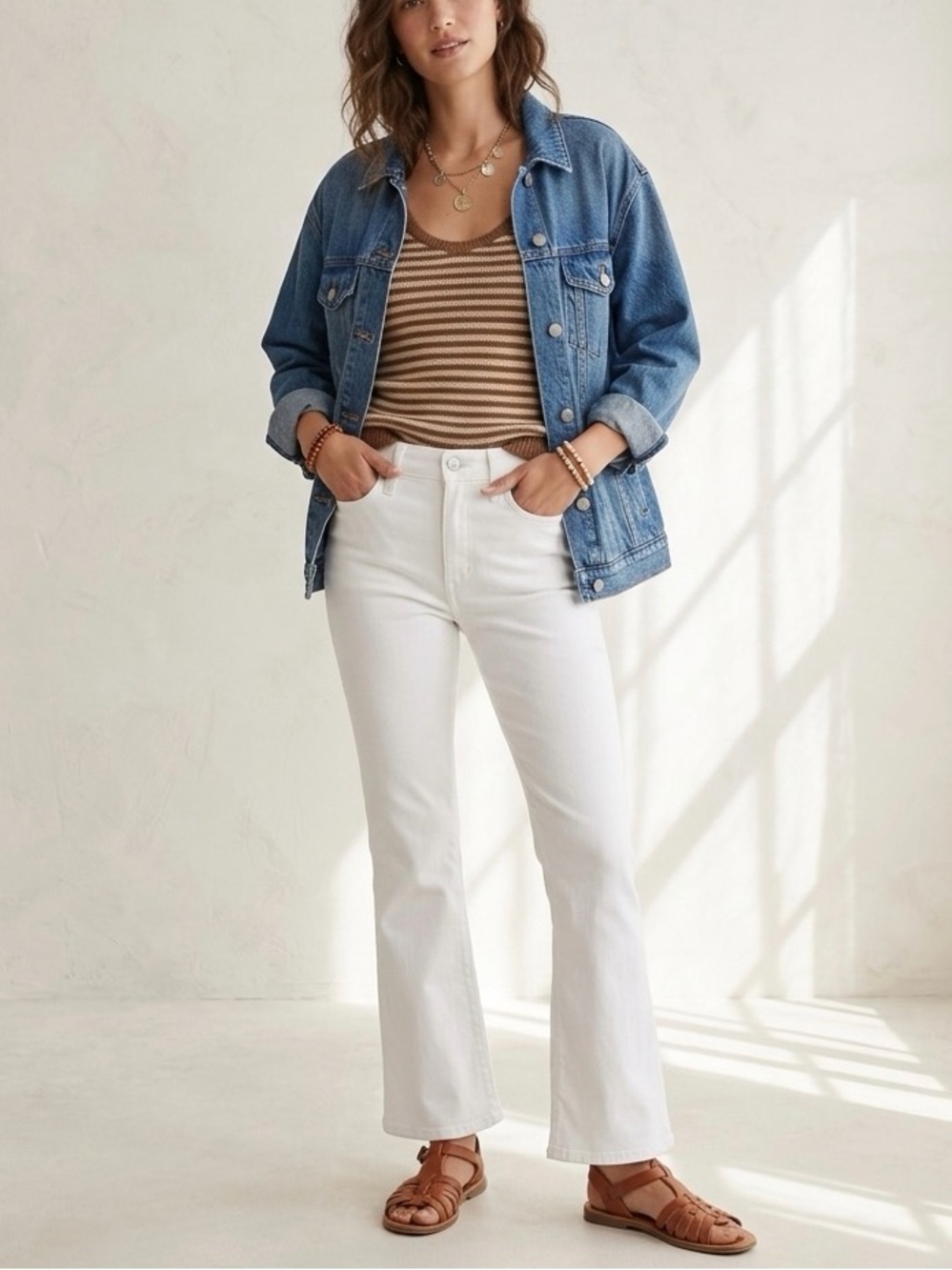 Madewell Mid-Rise Kick Out Crop Jeans in Pure White